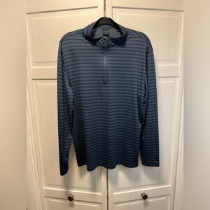 Dunning Golf 1/4 Zip Pullover Shirt Size Men’s Large Color Blue